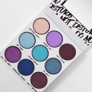 9-Color Eyeshadow Palette — Teal, Purple & Blue Mix